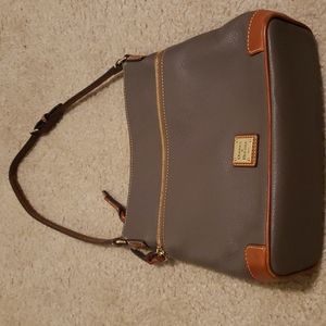 Grey shoulder dooney and Bourke bag